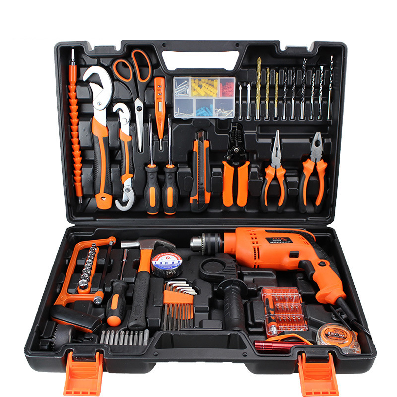 Conjunto de Ferramentas Elétricas de Alta Qualidade para Casa, Caixa de Ferramentas Amarela, Conjunto Personalizado de Ferramentas Sem Fio para Madeira