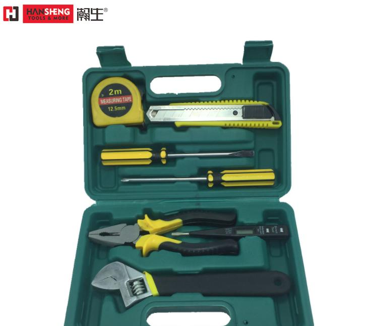 8-Piece Conjunto de Ferramentas para Casa, Construção em Aço Carbono, Acabamento em Níquel Plated