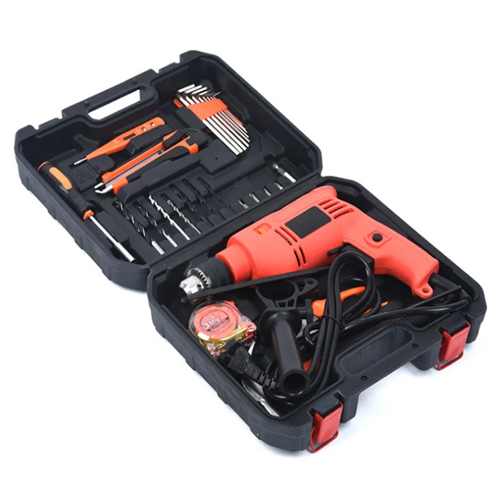 31 Conjunto de Ferramentas de Hardware Multi Função Chave de Fenda Elétrica Conjunto de Furadeira Ferramentas para Reparos Domésticos Eletricista Marcenaria Caixa de Ferramentas de Hardware