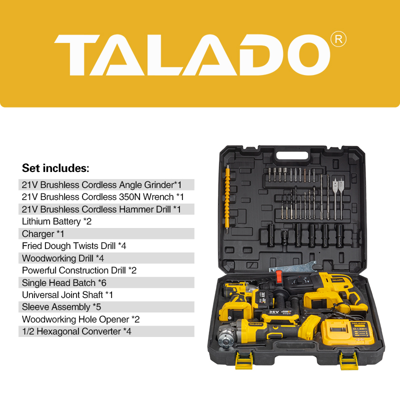 Conjunto Profissional 3in1 de Ferramentas Elétricas com Design Ergonômico para Conforto no Manuseio