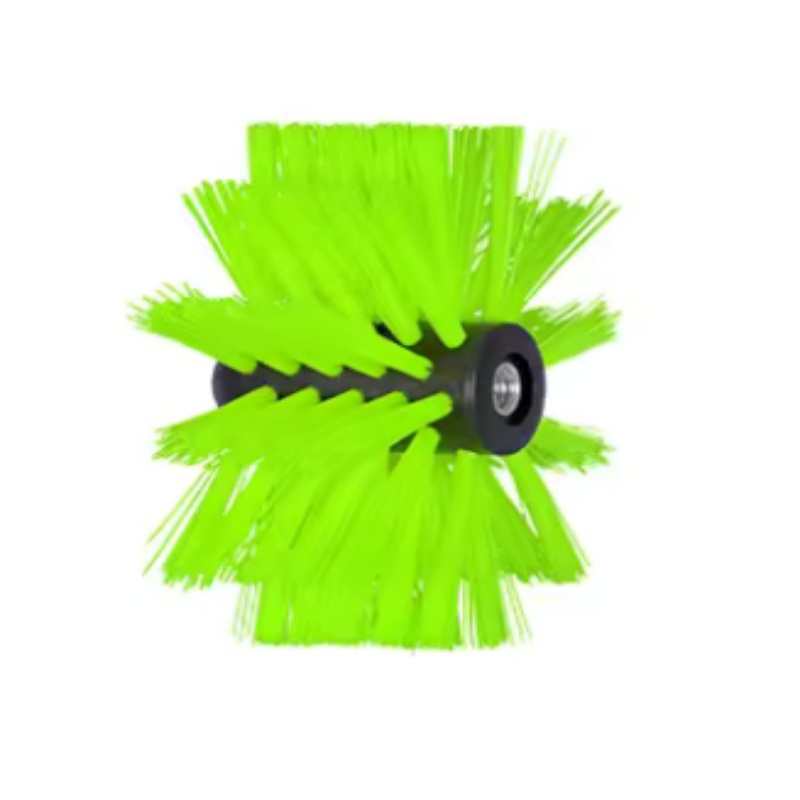 Kit de limpeza de chaminé durável com escova de limpeza de parede interna de tubo de nylon verde para remoção de fiapos