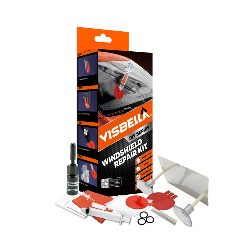 Kit de Ferramentas para Reparação de Para-brisa Automotivo Visbella com Luz UV
