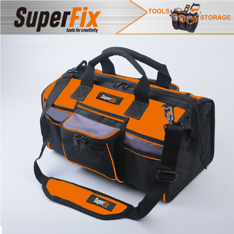 Kit de Ferramentas Multifuncional de Grande Capacidade, Hardware e Cabo Firmes, Alças Largas