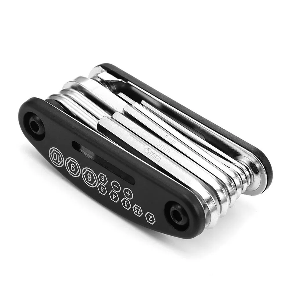 16 em 1 Ferramentas Multifuncionais para Manutenção de Bicicletas Kit de Ferramentas para Reparação de Bicicletas com Chave de Fenda