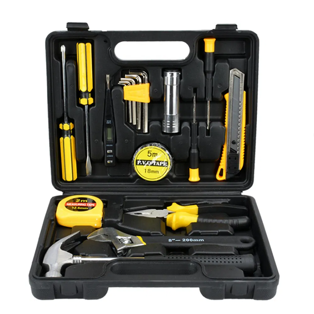 18 Conjunto de Ferramentas Manuais PCS Kit de Jardinagem e Bicicleta Caixa de Reparos Ferramentas para o Lar