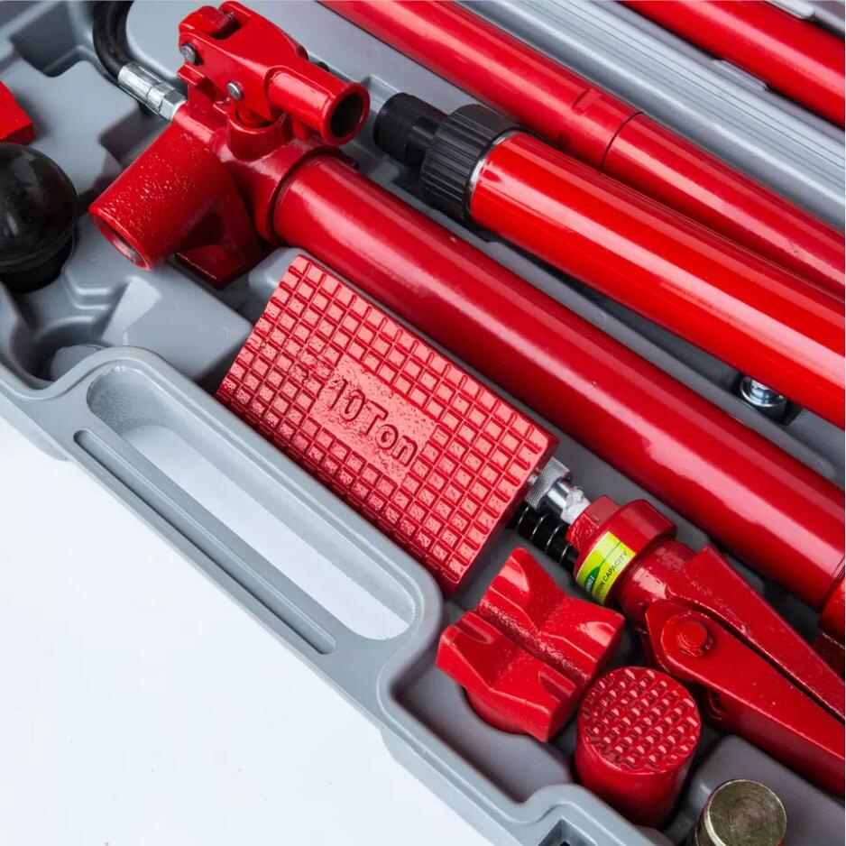 Kit de Reparação de Estruturas de Carroceria em Atacado 10ton Ferramenta Hidráulica Porta-Poder Portátil para Metal de Veículo