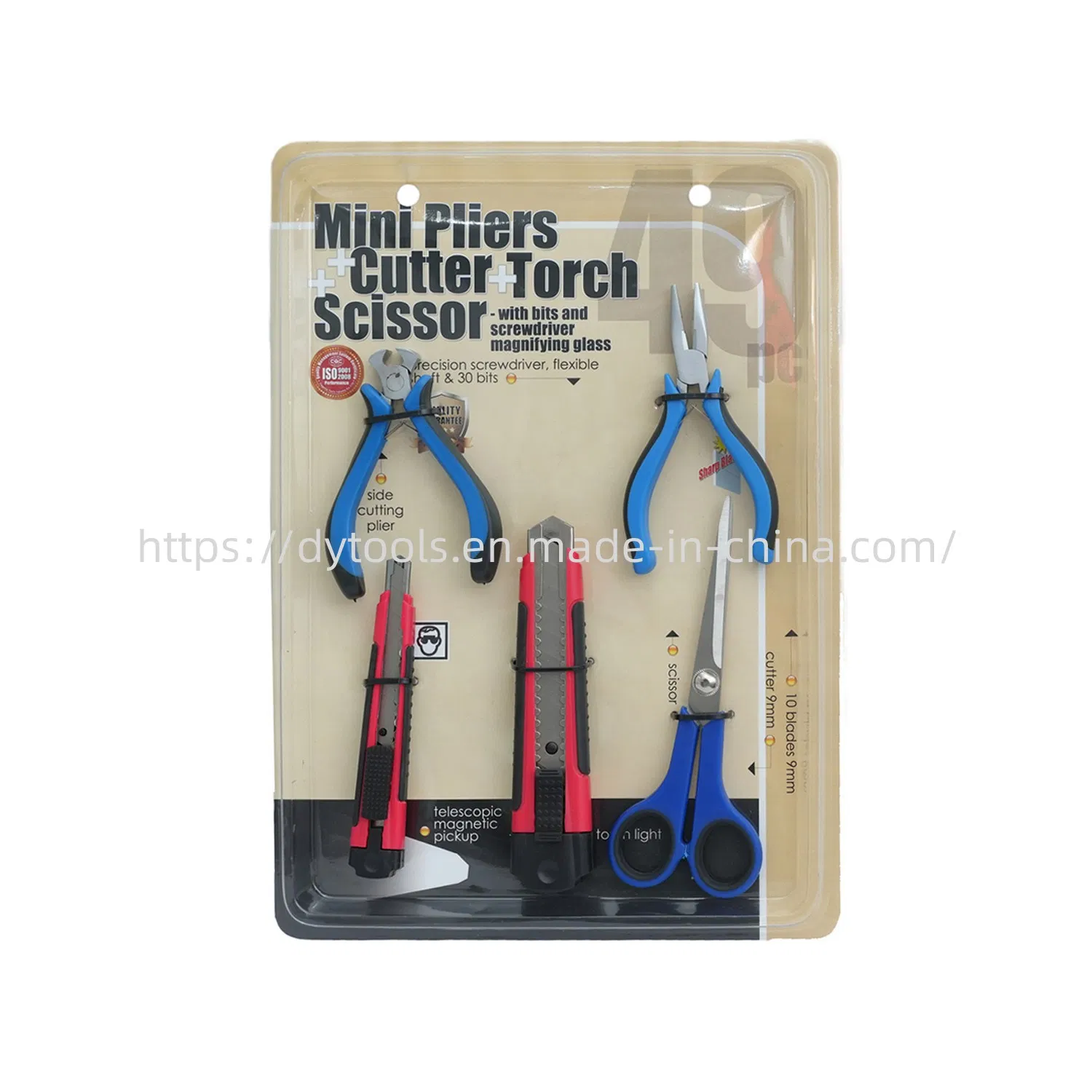 40PCS Dama Kit na Bolsa de Ferramentas