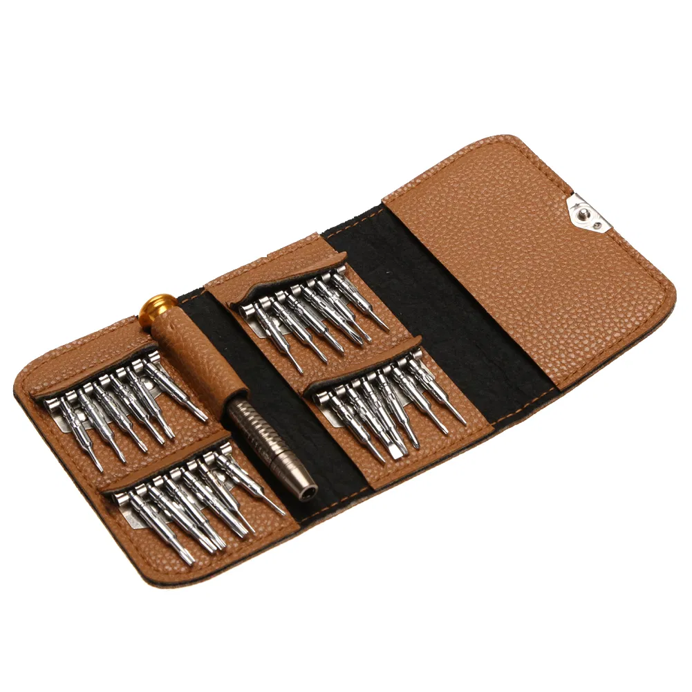 Conjunto de Chaves de Precisão Mini 25 em 1 Kit de Ferramentas de Reparação de Abridores de Chaves Torx Eletrônicas para iPhone Câmera Relógio Tablet PC