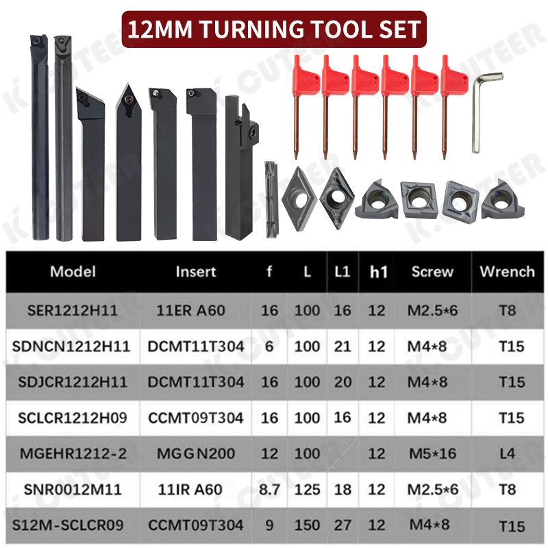 Conjunto de Suporte de Ferramenta CNC de Precisão com Kit de Barra de Furação