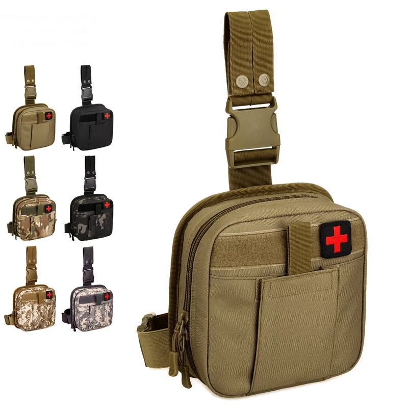 Kit de Primeiros Socorros Tático Mini Compacto Personalizável para Viagens ao Ar Livre