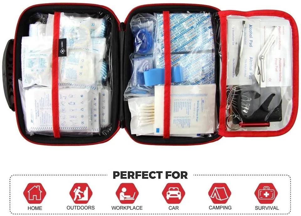 Caixa de Emergência Médica Bolsas de Primeiros Socorros Kit de Primeiros Socorros para Viagem Casa
