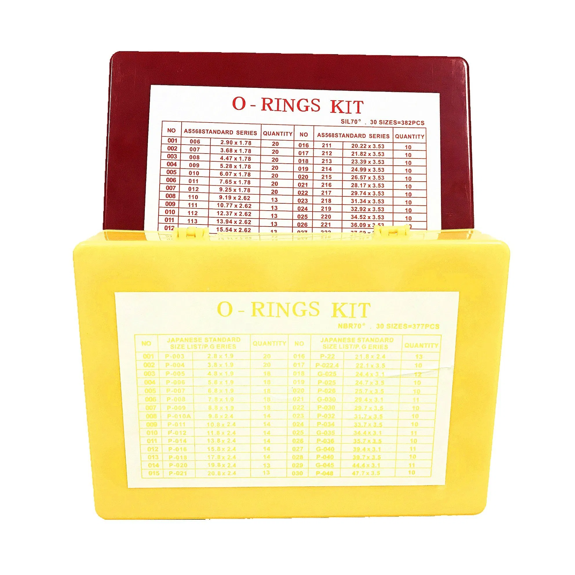 Conjunto de Anéis O de Borracha Mecânica Hidráulica para Reparo de Escavadora, Caixa de Ferramentas de Selagem, NBR FKM Silicone, Kit Gigante de Anéis O