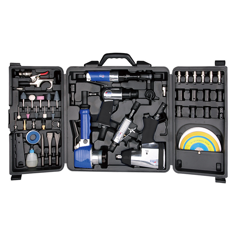 71 Conjunto de Ferramentas de Ar Ultimate 1-1/2'' Chave de Impacto, 1-3/8'' Chave de Catraca Martelo Pneumático Com Cinzéis Conjunto de Ferramentas de Martelo de Impacto