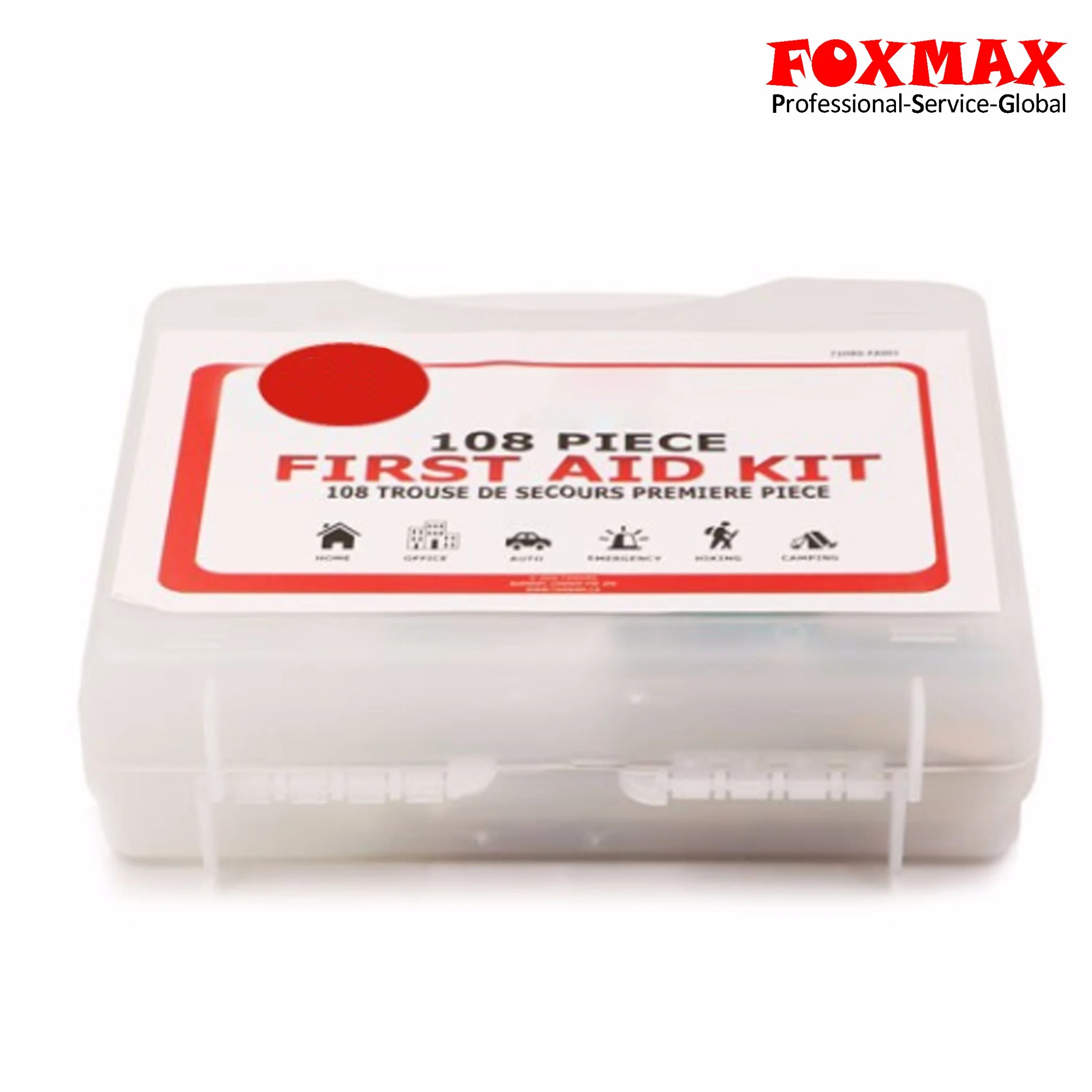 Kit de Primeiros Socorros Compacto de Plástico Aprovado pela FDA para Emergências