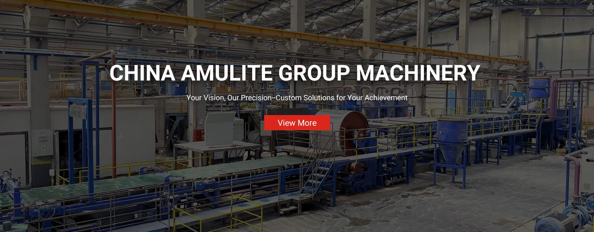 Amulite machinery workshop producing building material equipment for export