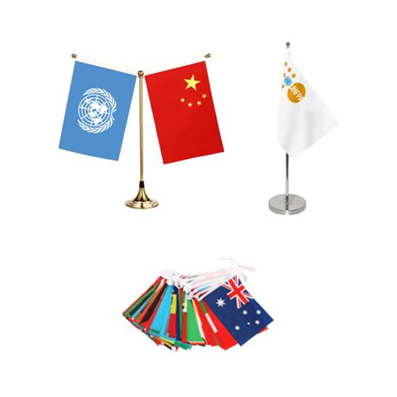 China Desk Flags Desktop Flags With Stick And Gold Stand Plain Diy Flags Table Decoration  Supplier, Exporters