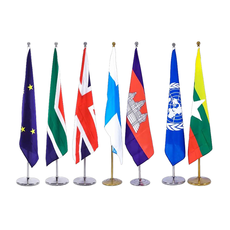 China Desk Flags Desktop Flags With Stick And Gold Stand Plain Diy Flags Table Decoration  Supplier, Exporters