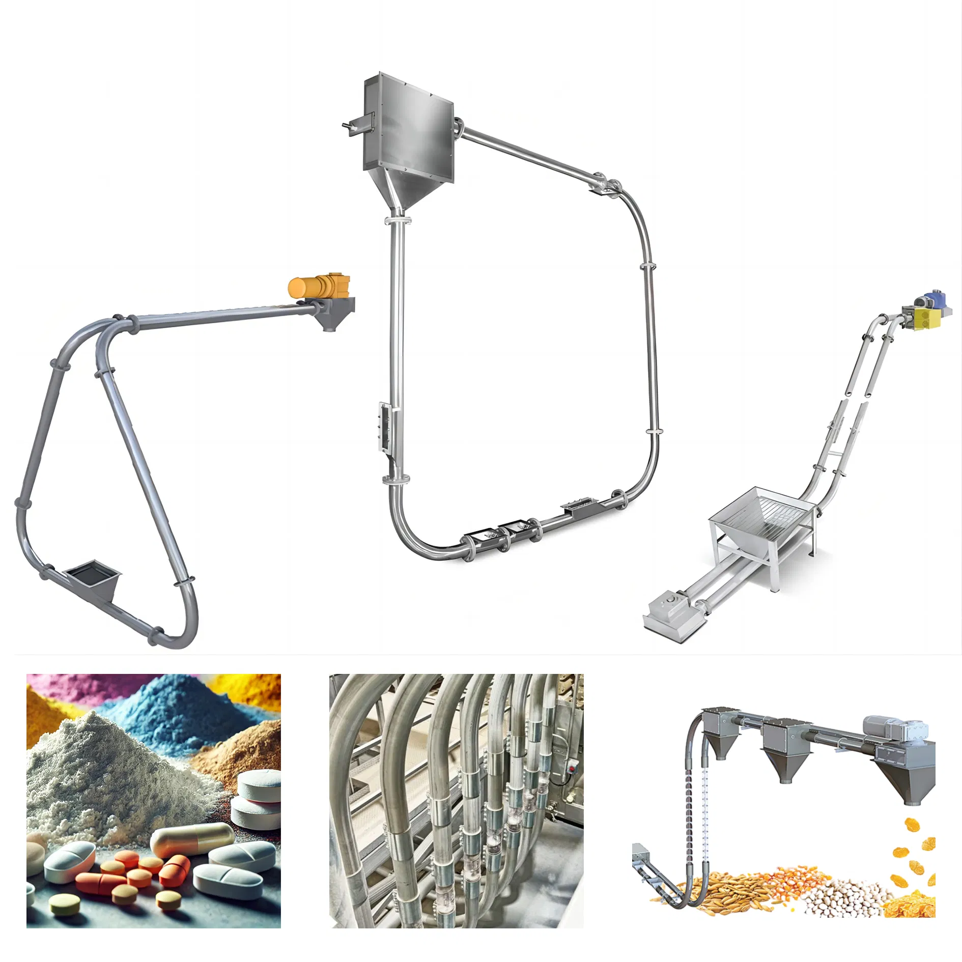 Space-Saving Tubular Chain Drag Conveying System for Efficient Bulk Material Handling