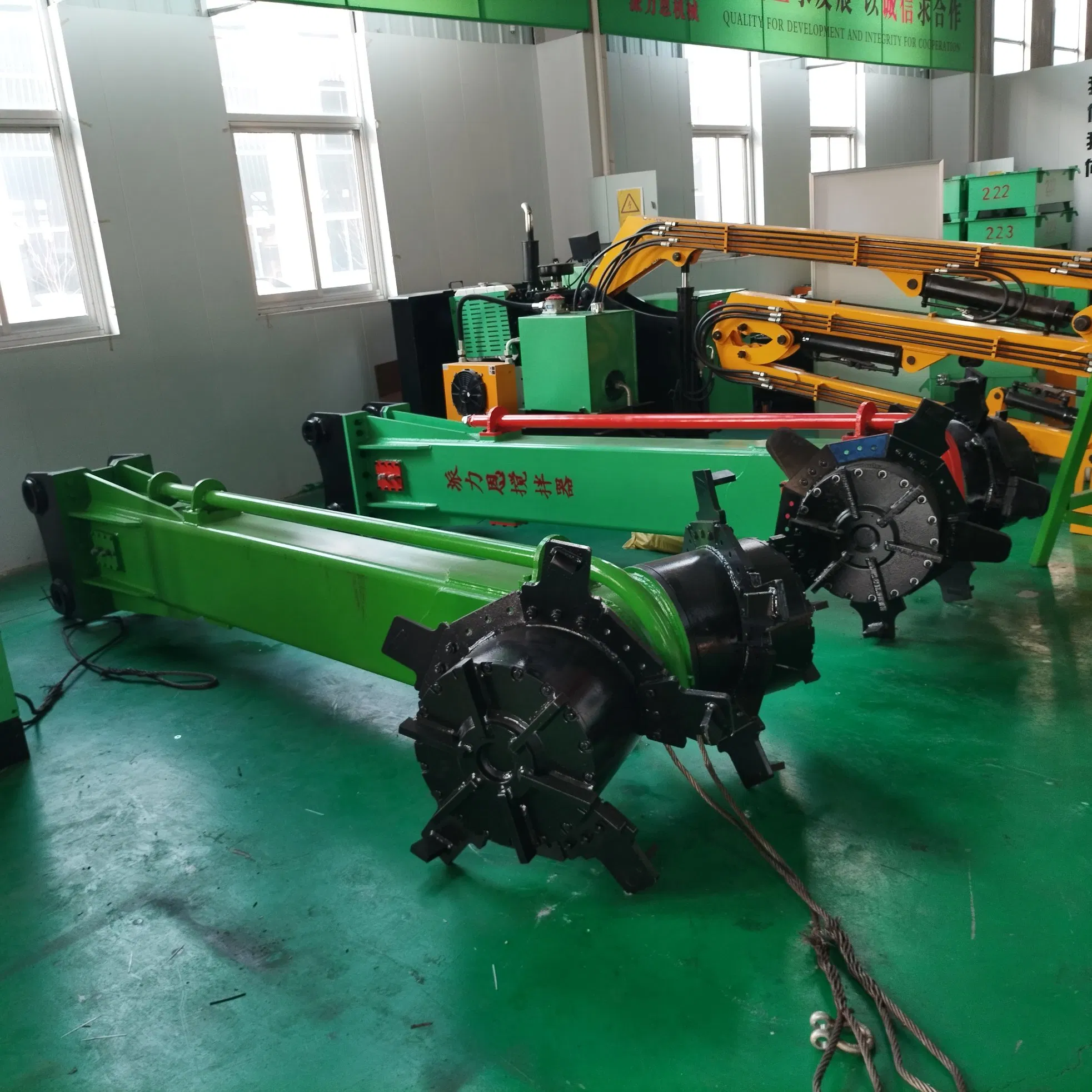 High Efficiency Hydraulic Mixing Head for Soil Stabilization Solidified Sludge for Excavator