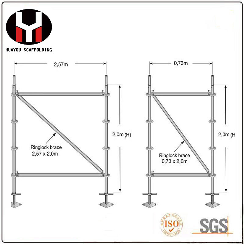 Layher Ringlock Scaffolding System for Steel Construction Building Material Ringlock System for Formwork