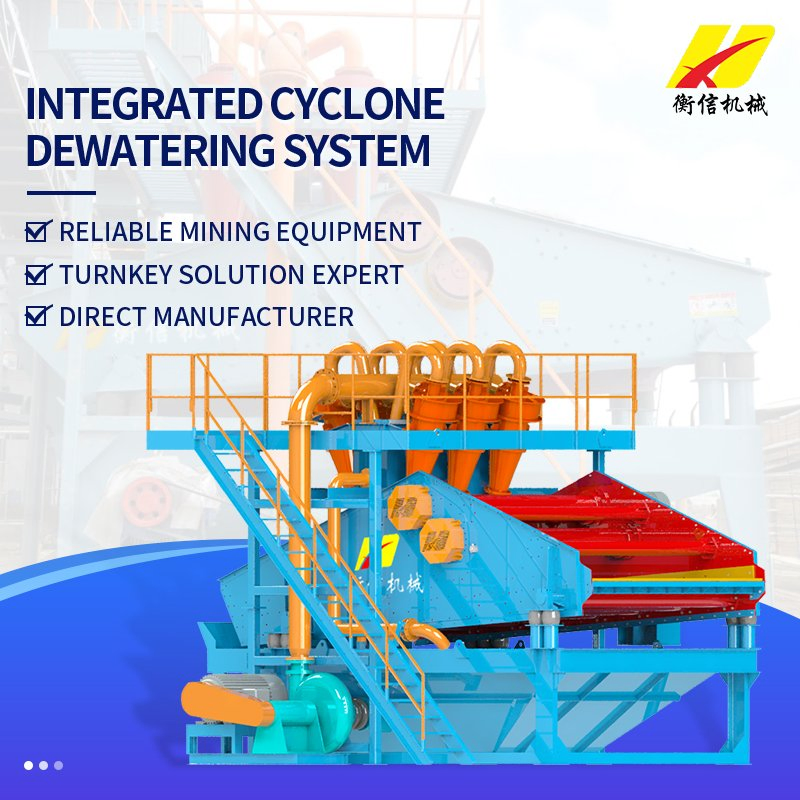 Integrated Cyclone Dewatering System for Mineral Processing Plants