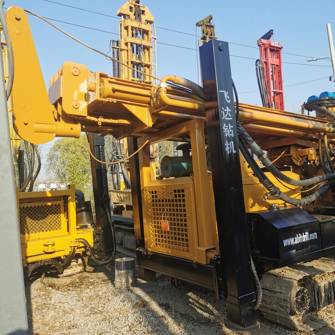 Fy350 Excavation 350 Meters Depth Water Well Borehole Drilling Rig