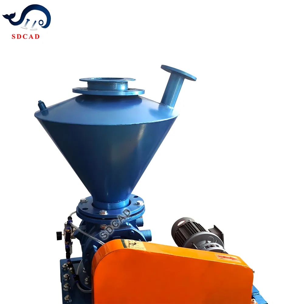 Cement Dry Fly Ash Dense Positive Dense Rotary Feeder Phase in Pneumatic Conveying System Bulk Materials Pipe