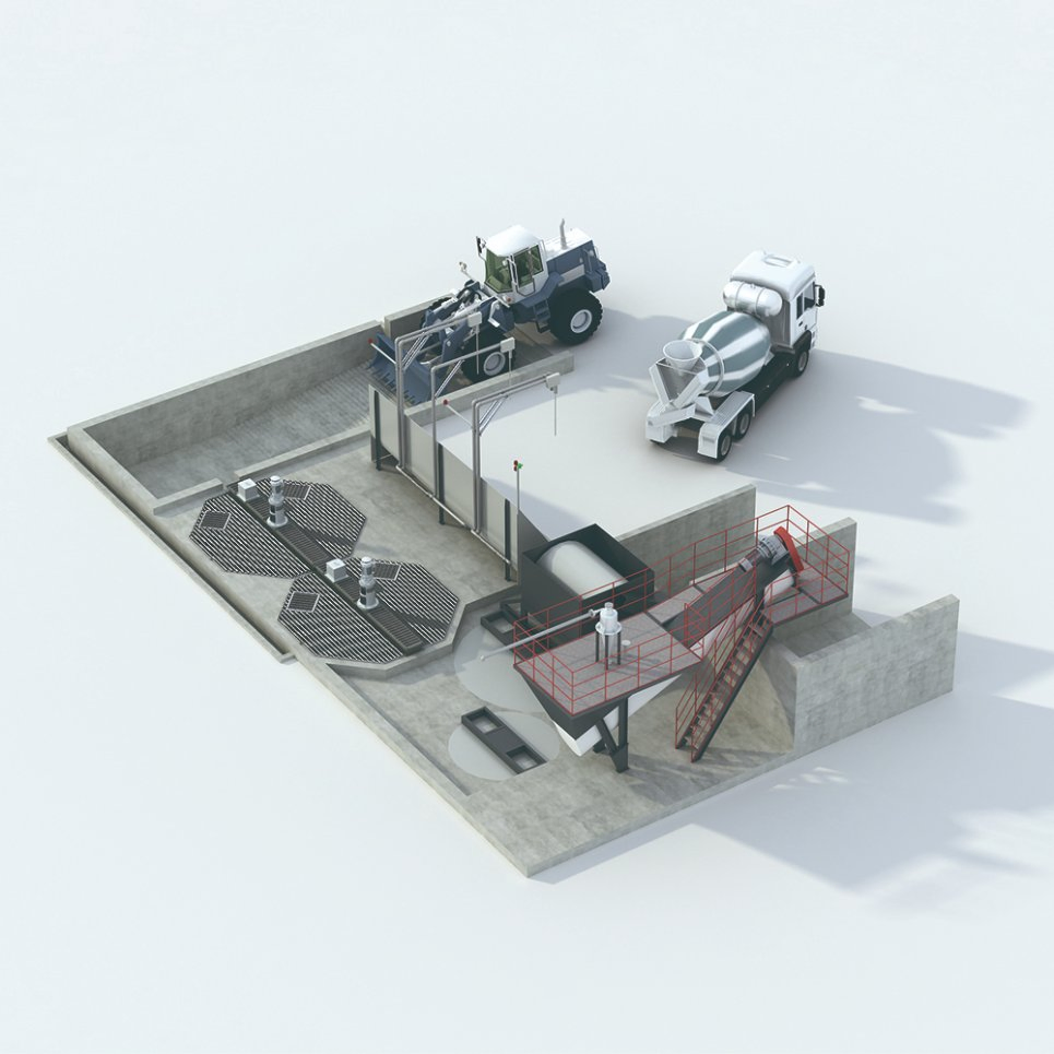 Wcre Reliable Concrete Mixer System with Overseas Technical Support Offered