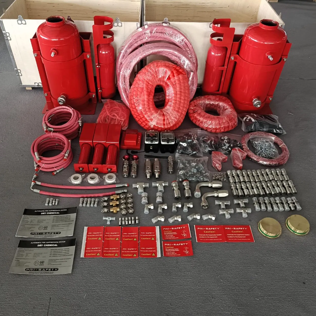 Customizable Mining Vehicle Fire Suppression System for Underground Equipment Automatic Protection