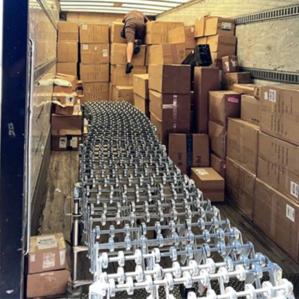 Flexible skate wheel conveyor 2