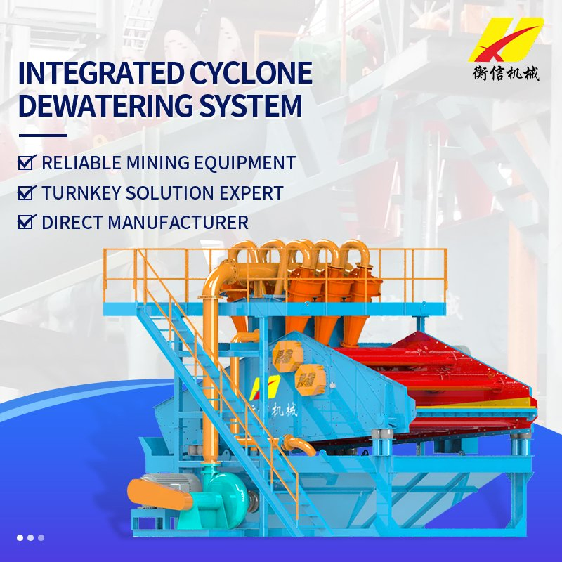 Mining Plant Cyclone Slurry Dewatering System for Coal Preparation Plants