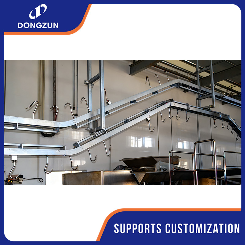 Heavy Duty Corrosion Resistant Red White Offal Synchronized Inspection Conveyor Slaughter Line