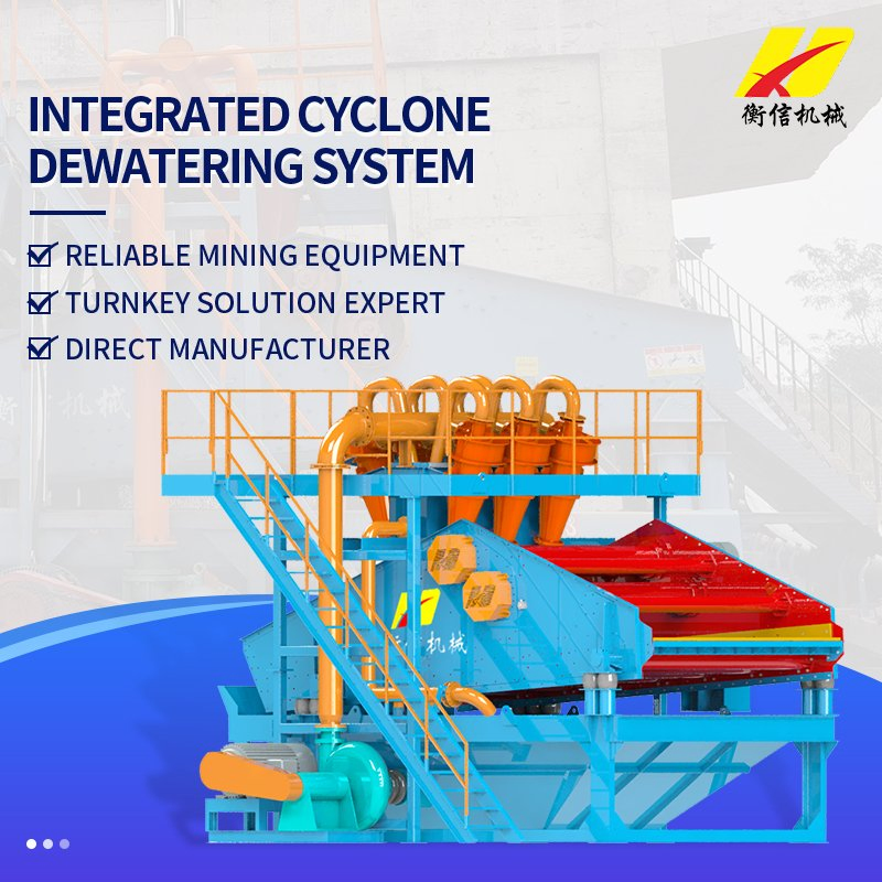 High-Performance Dewatering Cyclone System for Efficient Sand Processing