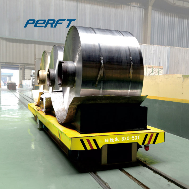 Production Line Using Rail Handing Trolley Material Transfer Equipment