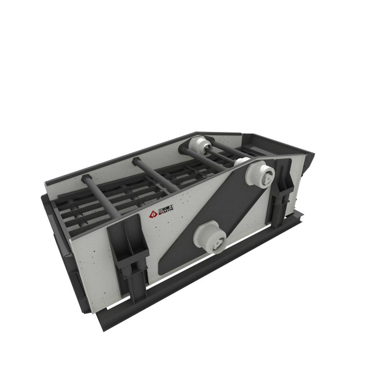 Safe and Reliable Adjustable Speed Low Power Dissipation Horizontal Vibrating Screen with Simple Structure for Mineral Processing Building Materials