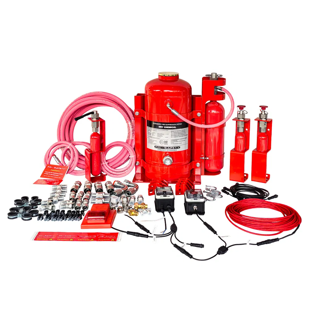 Customizable Mining Vehicle Fire Suppression System for Underground Equipment Automatic Protection