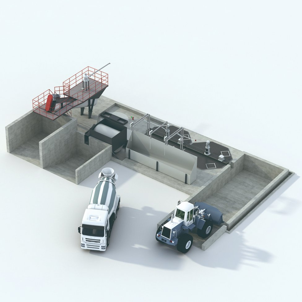 Wcre Reliable Concrete Mixer System with Overseas Technical Support Offered