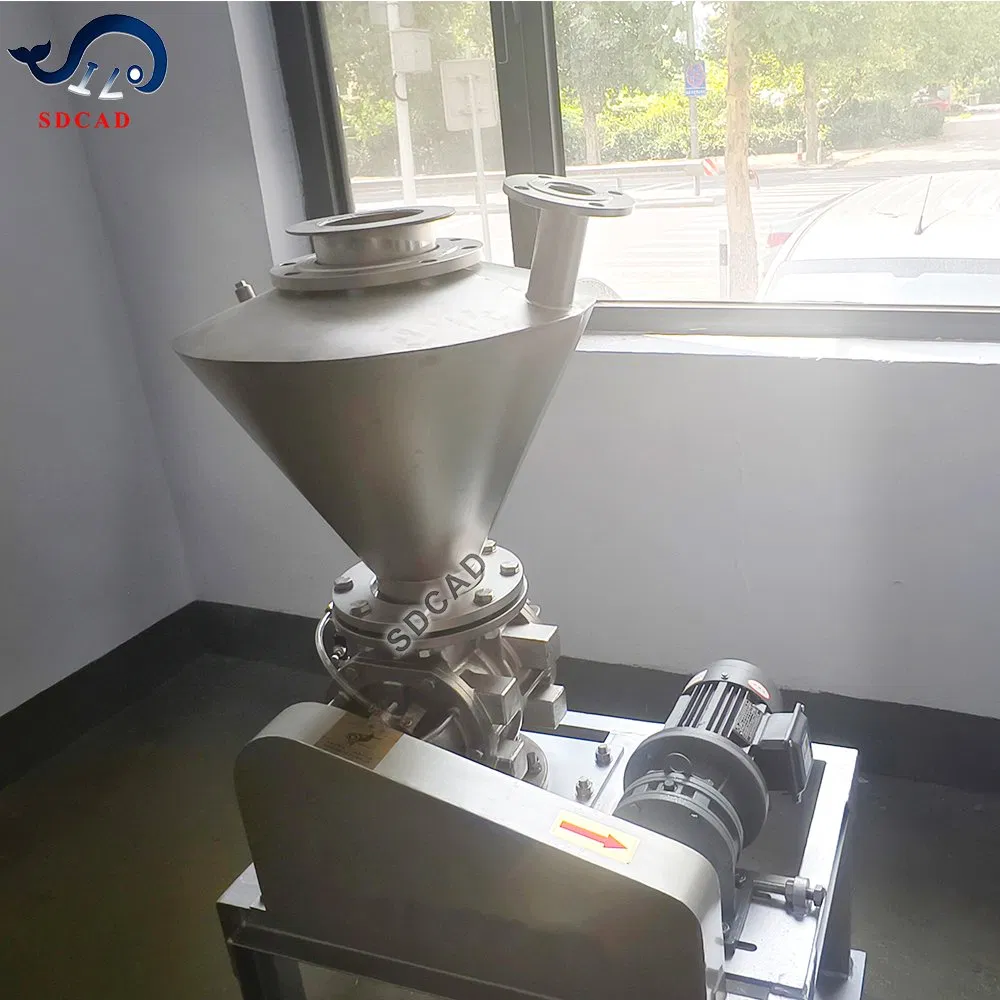 Cement Dry Fly Ash Dense Positive Dense Rotary Feeder Phase in Pneumatic Conveying System Bulk Materials Pipe