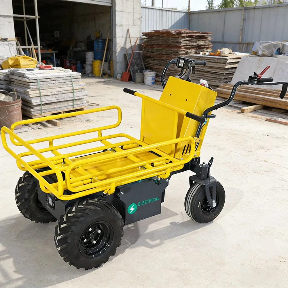 Electric Construction Material Dumper Site Transport Vehicle System