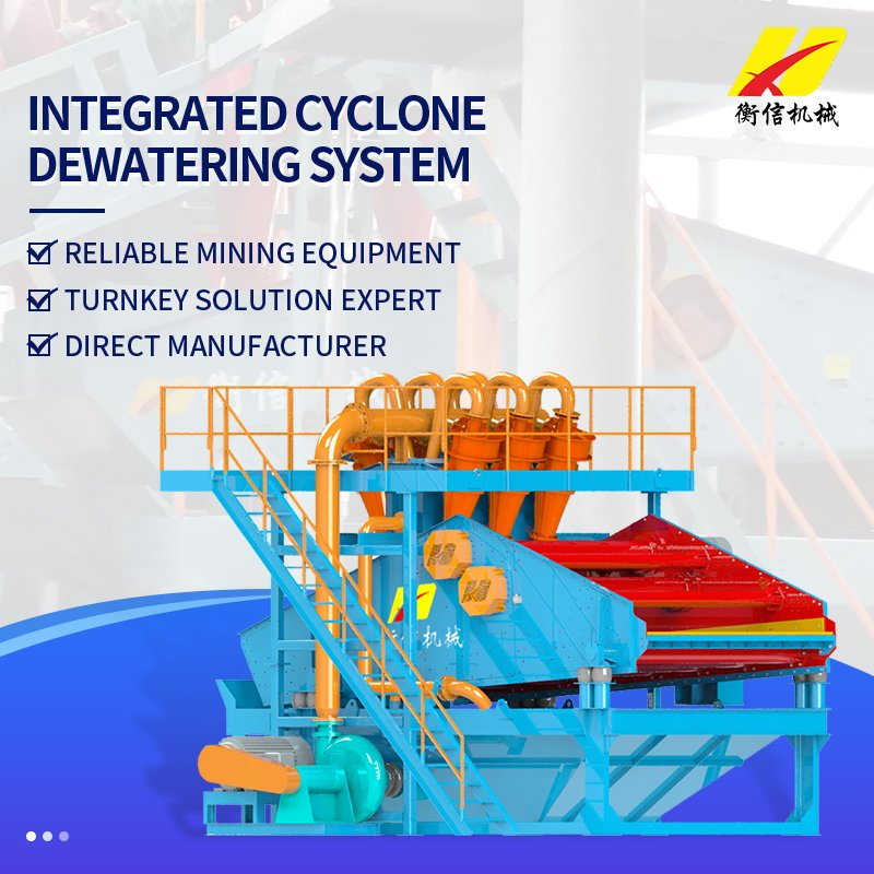 Mining Equipment Cyclone Slurry Dewatering System for Coal Preparation Plants