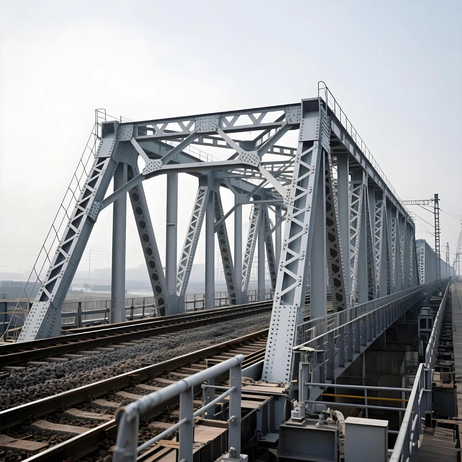 Complete Bailey Bridge System with Decking and Transom for Fast Installation