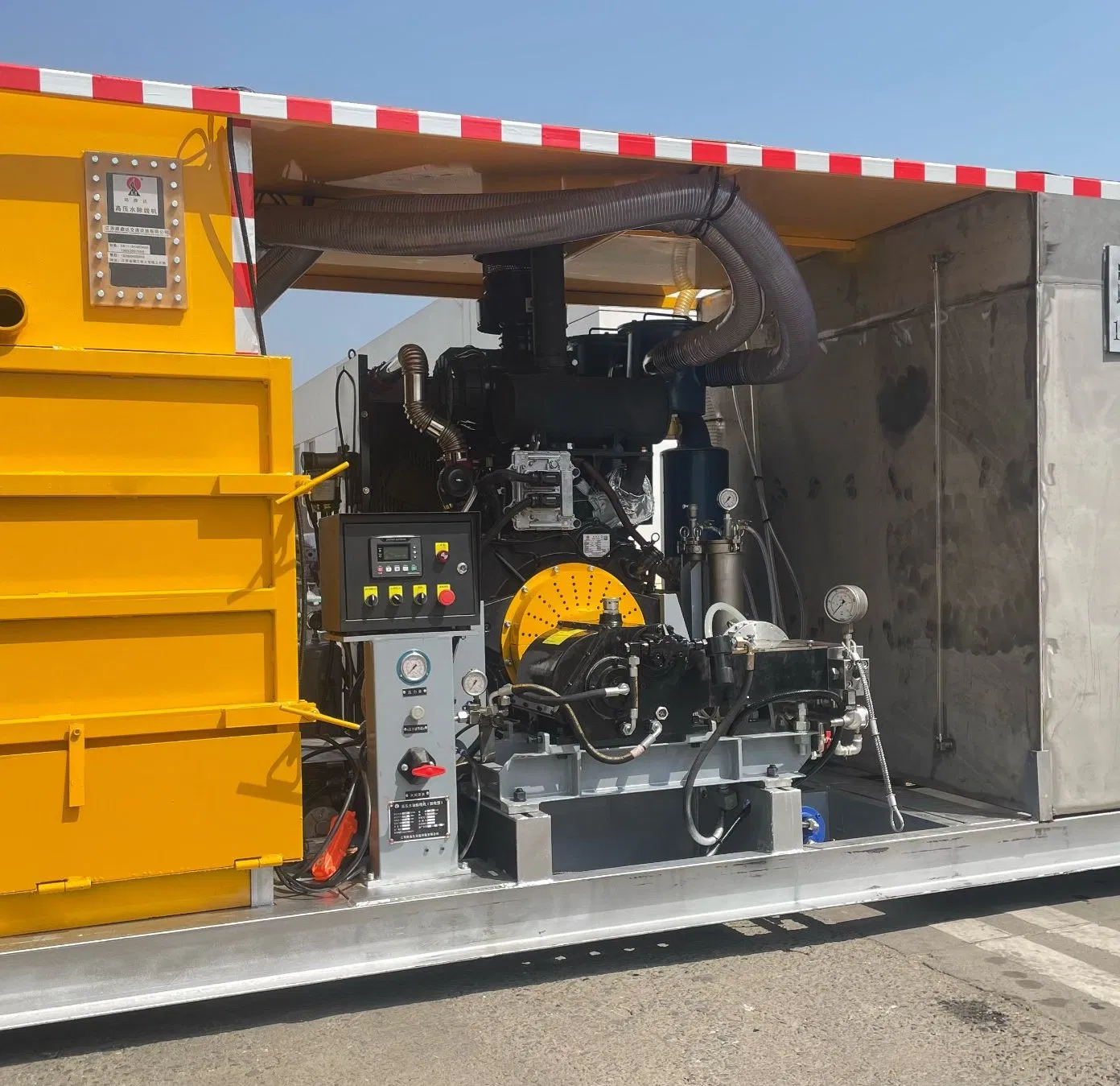 Advanced High-Pressure Water Jetting Road Marking Removal Machine System for Vehicle Recycling