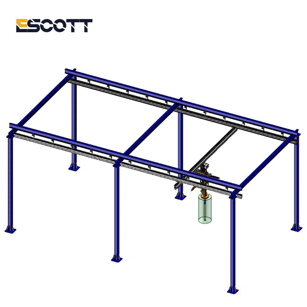Heavy-Duty Electric for Kbk Crane System with Truss Structure for Metal Boxes