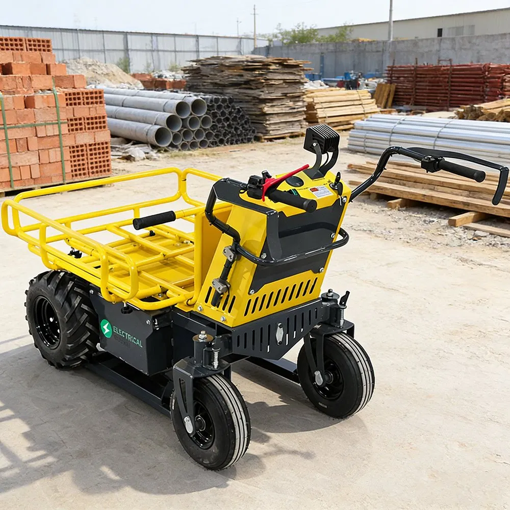Electric Construction Material Dumper Site Transport Vehicle System