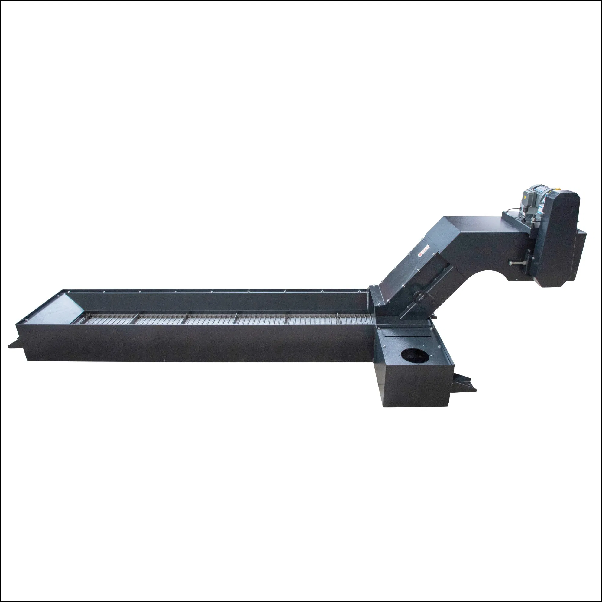 Heavy-Duty Enclosed Hinged Belt Chips Conveyor for Contamination Free Industrial Waste Transport