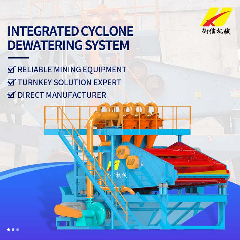 Robust Cyclone Dewatering Integrated System Mining &amp; Mineral Plant for Tailings Processing
