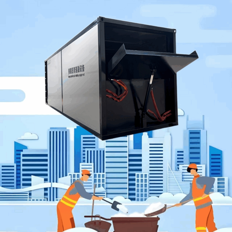 Cost Efficient Asphalt Melting System for Highway Asphalt Treatment