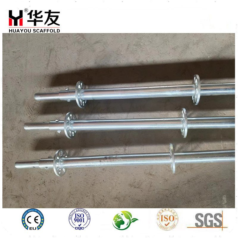 Vertical Standard with Spigot Ledger HD/Pre-Galvanized Steel Ringlock Scaffolding Systems for Sale