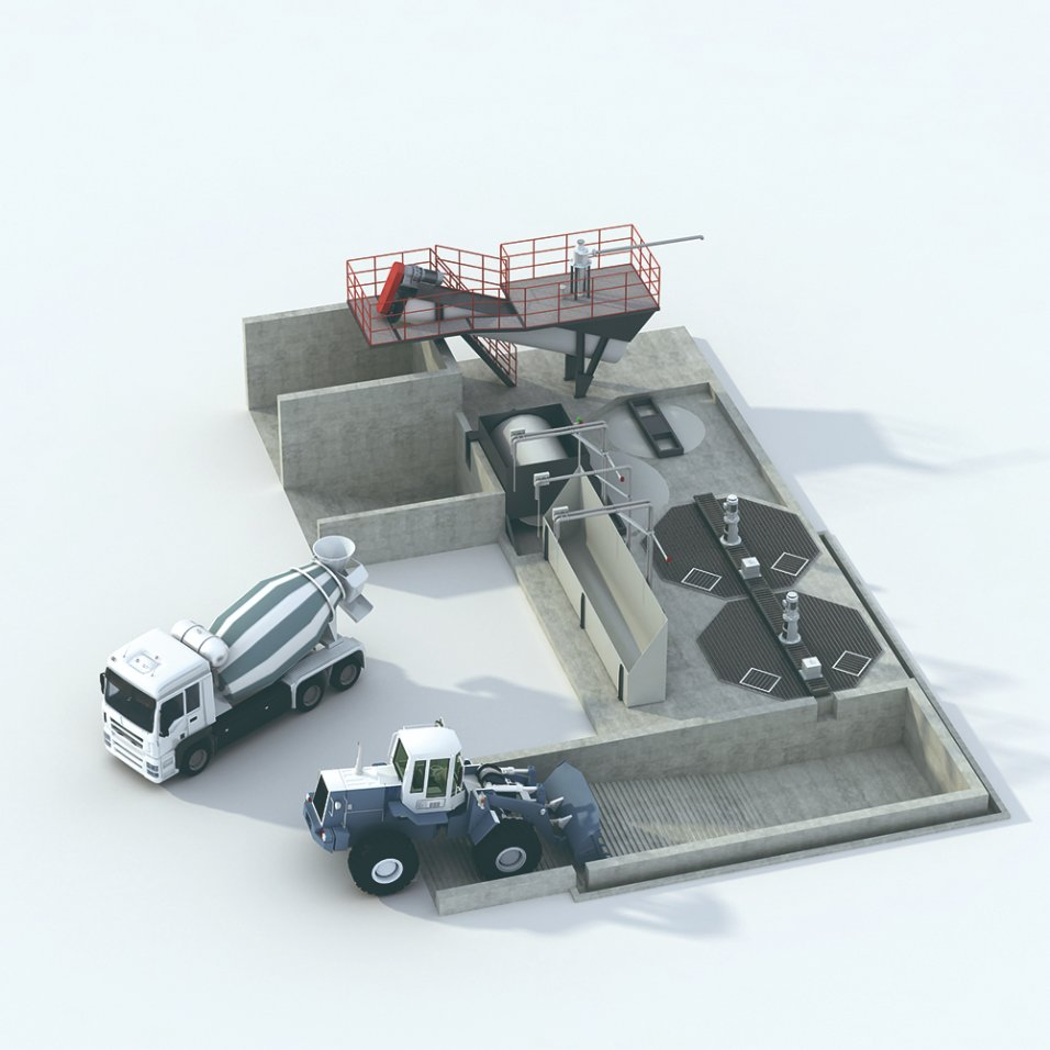 Wcre Reliable Concrete Mixer System with Overseas Technical Support Offered