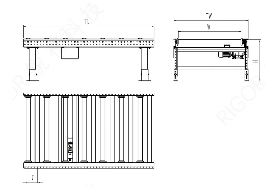Motorised Roller Conveyor View 1